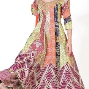 TILFI JAMAVAR PEPLUM SHARARA SUIT
