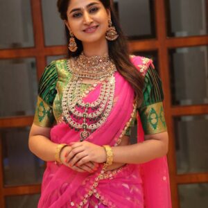 Fabric Printed Half Saree