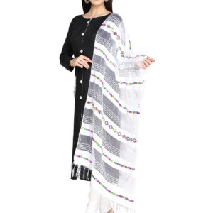 Organza Mirrorwork & Emroidered Dupatta