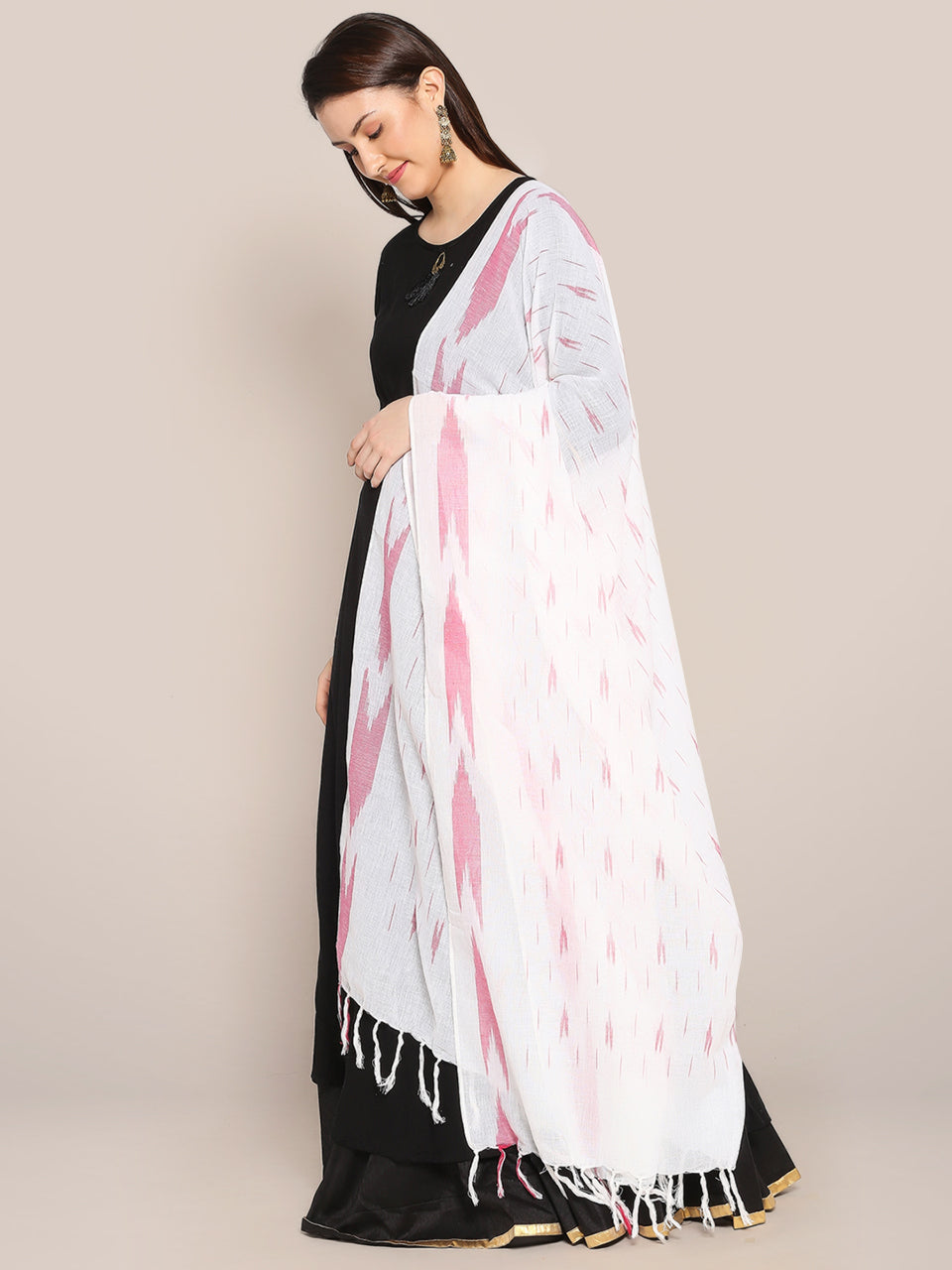Ikat Pure Cotton Dupatta
