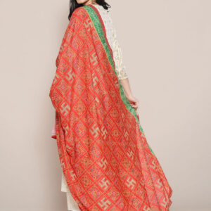 Bandhini Printed Dupatta with Gotta Patti